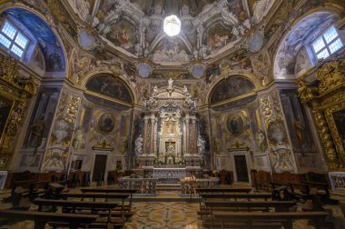 Brescia, İtalya. Santa Maria della Carita Kilisesi - Loreto leydimizin ya da Santa Maria della Carita 'nın mabedi - Santuario della Madonna di Loreto.