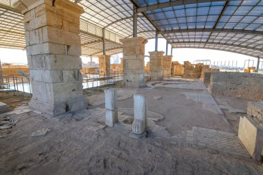 Denizli 'deki Lycus üzerindeki Laodicea antik kentinin kalıntıları