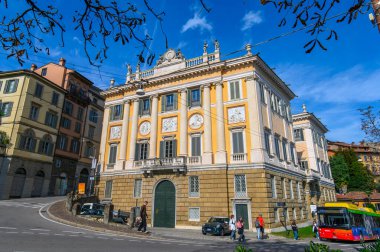 Bergamo, İtalya. Yukarı Kentte Palazzo Medolago Albani (Citta Alta)