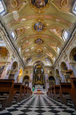Bergamo, İtalya. Di Sant 'Agata nel Carmine Kilisesi