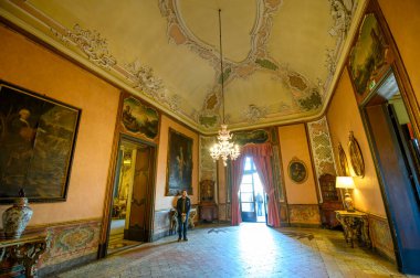 İtalya, Catania 'daki Palazzo Biscari' nin İçi