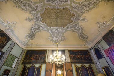 İtalya, Catania 'daki Palazzo Biscari' nin İçi