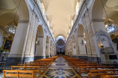 Catania, İtalya. Santa Agatha ve Liotru Katedrali ya da Duomo di Catania