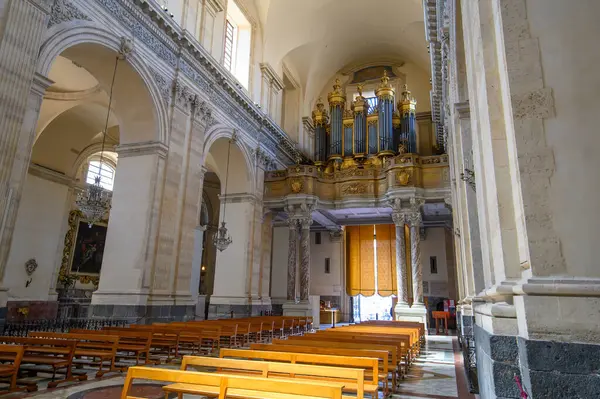 Catania, İtalya. Santa Agatha ve Liotru Katedrali ya da Duomo di Catania