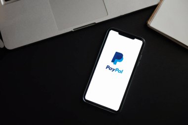  Chiang Mai Thailand.oct  29, 2022: PayPal the largest operator of electronic money it was founded in 1998. PayPal most popular way of reception and sending Internet of payments