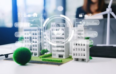 Karbon emisyonları küresel ısınmayı sınırlamak ve CO2 seviyelerini sürdürülebilir kalkınma yoluyla azaltmak için iklim değişikliğini. ve iş ağı sıfır ve karbon nötr konsept