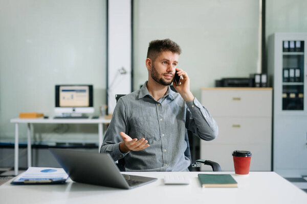 young executive manager working in office