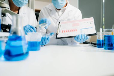 Biyoloji, kimya, kimya, kimya, deney, mikroskop, laboratuarda mikroskop, DNA, biyolojik tehlike.