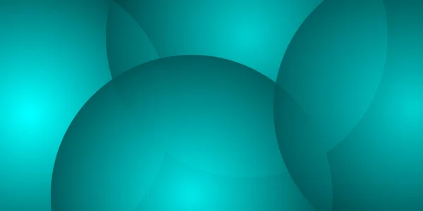 Fond Vectoriel Géométrique Abstrait Grands Cercles Transparents Turquoise Modèle Dépliant — Image vectorielle