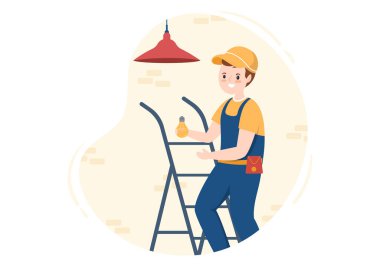 Işıklandırma ve Elektrik Bakım Servisi Teknisyen Elektrik Kabinesi Çizim Elleri Çizim Şablonları Çizim Şablonu