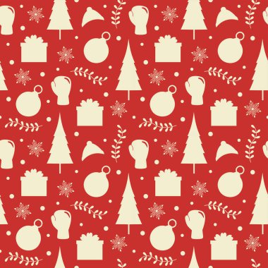 Şablon Çizilmiş Çizgi Çizim Çizimi Çizimi İçin Boks Günü Kusursuz Şablon Tasarımı Eldiven ve Hediye Kutusu