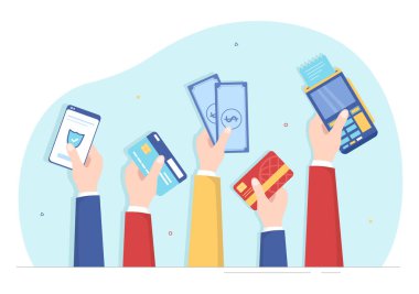 Halkın İşletmeyi ve Kazancı Çevrimiçi Düz Çizgi Film El Çizim Şablonları Çiziminde Çevrimiçi Olduğu Sayısal Pazarlama Stratejisi Ticaret Servisi