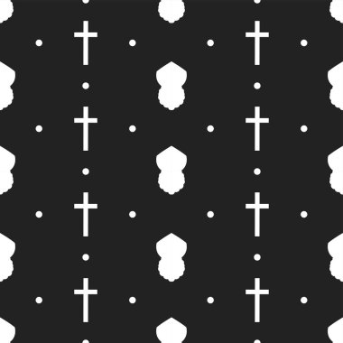 Aziz Nicholas Günü ya da Sinterklaas Hediye Kutusu ve Kış Şablonu Arkaplan Çizilmiş Çizgi Çizim Çizimi Çizimi