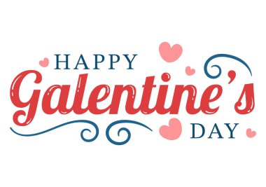 Happy Galentine's Day on February 13th with Celebrating Women Friendship for Their Freedom in Flat Cartoon Hand Drawn Template Illustration clipart