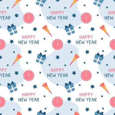 Mutlu yıllar 2023 Kusursuz Şablon El Çizimi Çizim Çizimi Çizimi Çizimi Dekorasyonu