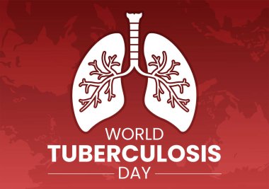 World Tuberculosis Day on March 24 Illustration with Pictures of the Lungs and Organ Inspection in Flat Cartoon Hand Drawn Landing Page Templates