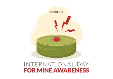 International Mine Awareness Day on April 04 Illustration with Do Not Step on Landmines for Web Banner in Flat Cartoon Hand Drawn Templates