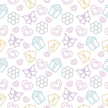 Element Dekorasyon Şablonu El Çizimi Çizim Çizimi Çiziminde Mutlu Anneler Günü Kusursuz Desen Tasarımı