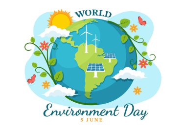 Yeşil Ağaç ve Hayvanlar Gezegeni Kurtarmak İçin Ormanda Dünya Çevre Günü Resimleri