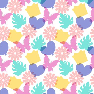 Element Dekorasyon Şablonu El Çizimi Çizim Çizimi Çiziminde Mutlu Anneler Günü Kusursuz Desen Tasarımı