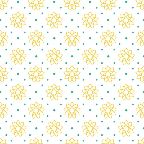 Happy Islamic New Year Seamless Pattern Design Flat Illustration Muslims — Stock Vector