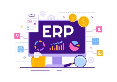 ERP Girişim Kaynak Planlama Sistemi İşletme Entegrasyonu, Üretim ve Şirket Geliştirme Şablonları Elle Çekilen Şablonlar