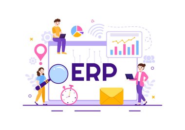 ERP Girişim Kaynak Planlama Sistemi İşletme Entegrasyonu, Üretim ve Şirket Geliştirme Şablonları Elle Çekilen Şablonlar
