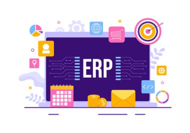 ERP Girişim Kaynak Planlama Sistemi İşletme Entegrasyonu, Üretim ve Şirket Geliştirme Şablonları Elle Çekilen Şablonlar