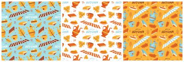 Çizgi film Şablonu 'nda Düşen Akçaağaç Panoramik Güz Şablonu Çizim Elemanı