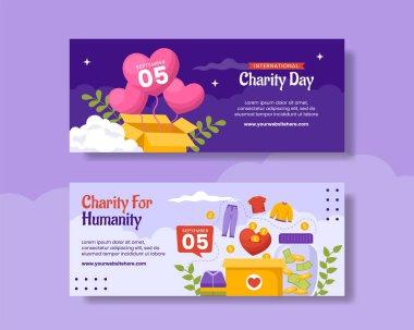 Uluslararası Yardım Günü Yatay Sancak Düz Çizgi El Çizim Şablonları Arkaplan Resimleri