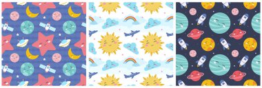 Şablon El Çizimli Çizim Çizimi Gülen Karakter ve Mutluluk Yüzüyle Gülümsemesiz Desenli Çizim Çizimi