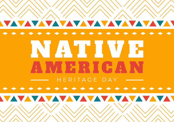 Native American Heritage Month Day Vector Illustration with Celebrate America Indian Culture Annual in United States to Contributions Background