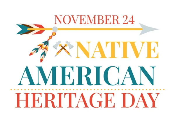 stock vector Native American Heritage Month Day Vector Illustration with Celebrate America Indian Culture Annual in United States to Contributions Background