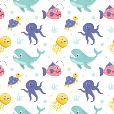 Gülen El Çizilmiş Düz Çizgili Çizim Yüzlü Gülümseyen Karakter ve Mutluluk Yüzlü Kusursuz Desen Tasarım Çizimi