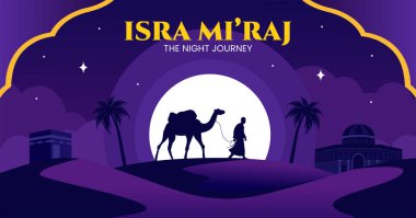 Isra Mi 'raj Düz El Çizim Şablonları Arkaplan Resimleri