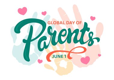 Ebeveynler Günü: Birliktelik İçinde Ebeveynliğin Önemi Olan Evrensel Vektör İllüstrasyonu Anne Baba Çocuk Konsepti Düz Arkaplanda