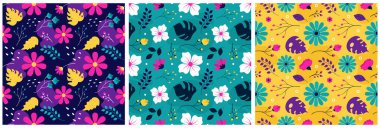 Çiçeksiz Desen Tasarım Çizim Şablonu Çiçek Açan Dallar ve Yaprak Çiçeği El Çizimi Çizimi Çizim Şablonu