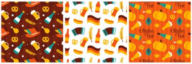 Festive Oktoberfest Kusursuz Çizgi Film Çizimi Tasarımı