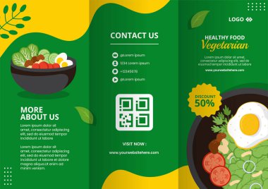 Vegan Günü Broşürü El Çizimi Şablonlar Arkaplan Çizimi
