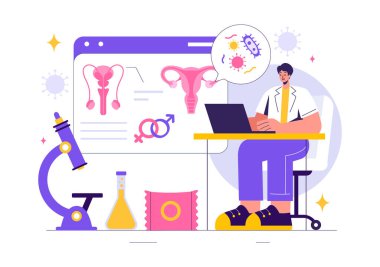 Dermatolojik hastalıkların teşhisi, cinsel yolla bulaşan enfeksiyonlar ve arka plandaki bakteriyel enfeksiyonlar için zührevi teşhisler