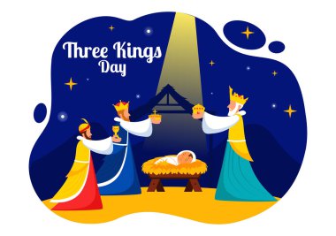 İsa 'nın İlahına ve Hristiyanlık Festivali sırasında Dünya' ya gelişine İnancı Kutlayan Üç Krallar Günü Vekil İlülasyonu