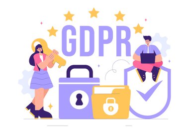 Siber Güvenlik, Kişisel Bilgi Koruma ve Erişim Kontrol Onayı içeren GDPR veya Genel Veri Koruma Düzenleme İlülasyonu