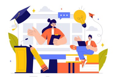 El Hareketleri, Ses Eğitimi ve İkna Yetenekleri Geliştirme Konusunda Konuşma Geliştirme Konulu Etkinlik veya Konuşma Okulu İllüstrasyonları