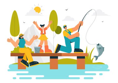 Sport Angler ve Lake Shore 'dan Yem ve Bot in a Recreation' la Balıkçılık Reklamları