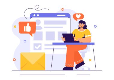 Bir İşadamı, İşe Alım Süreci, Kariyer Fırsatları ve Düz Tarzlı İş Boşluğu 'nun yer aldığı İş Teklif Vektörü İllüstrasyonu