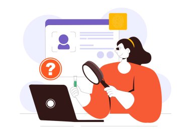 Parmak izi tarama güvenlik sistemiyle Biyometrik Erişim Kontrolü ve Sunucu Veri Kurtarma Özelliklerini içeren Adli Tıp Teknolojisi Vektör İllüstrasyonu