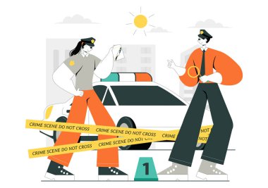 Olay Yeri İnceleme Müfettişleri Ekibi Suç Kanıtı Topluyor ve Kurbanın Ölümüyle İlgili Olayı İnceleme Yapıyor