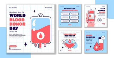 Dünya Kan Bağışı Günü Farkındalığı İçin El Çekimi Sosyal Medya Postası