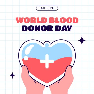 Dünya Kan Bağışı Günü El Çizimi Çizimi Çizim Elemanları Çizimi