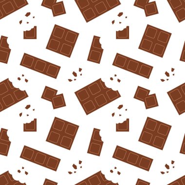 Düz Çizgi Film Biçiminde Erimiş Şekerler ve Pastalarla Çikolatalı Şekerlemesiz Şekillendirme